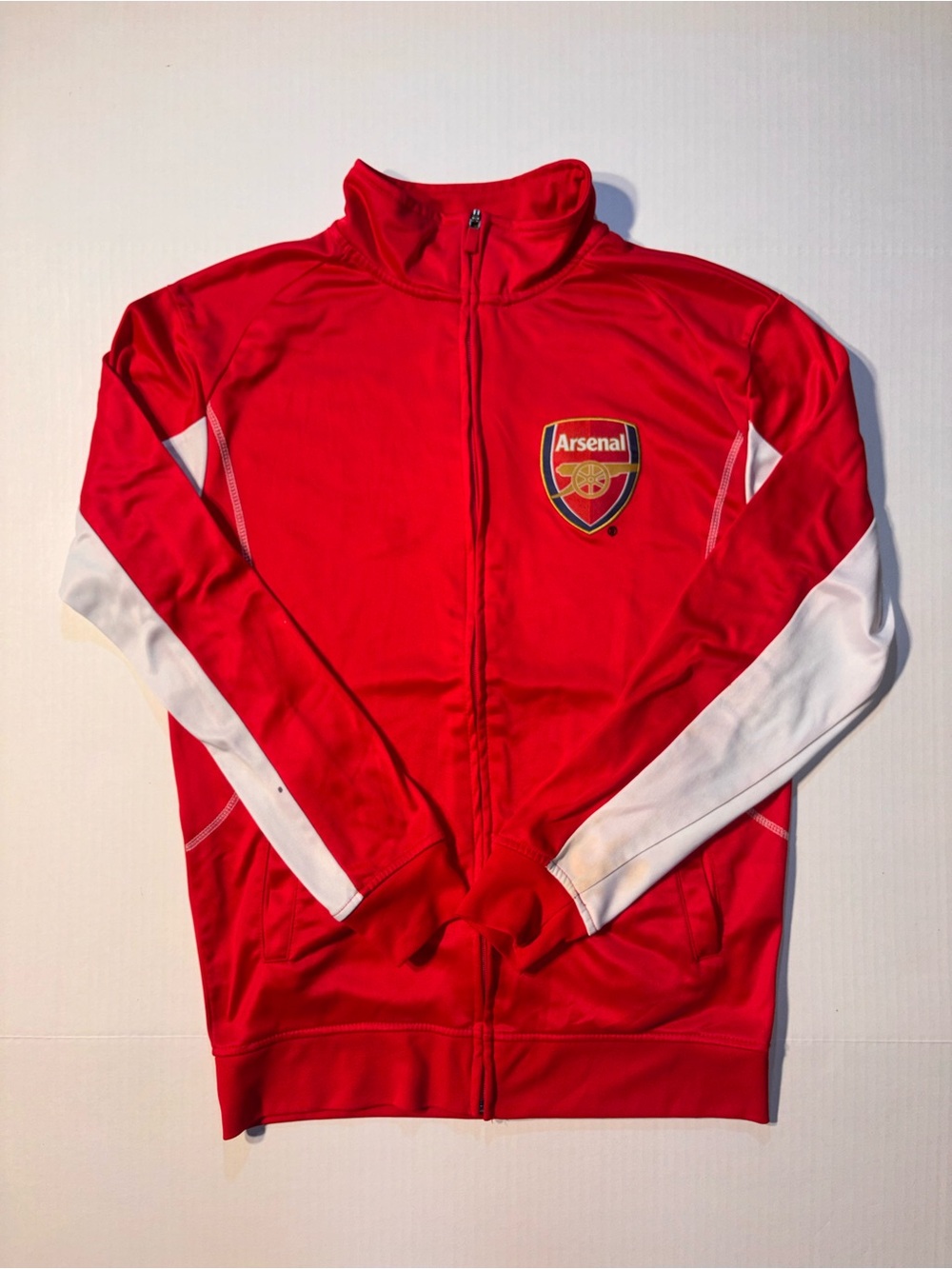 Rhinox Arsenal FC Soccer Licensed Full Zip Windbreaker Track Jacket Men’s Sz M